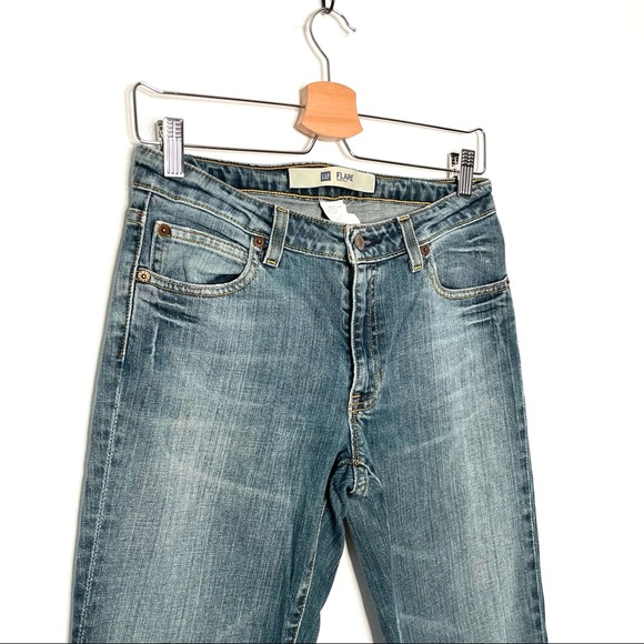 Gap Flare Jeans Y2K Size 6 Ankle - Picture 2 of 5